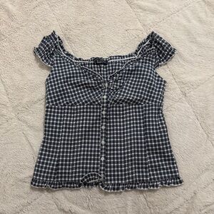 Brandy Melville Gingham Top - OS